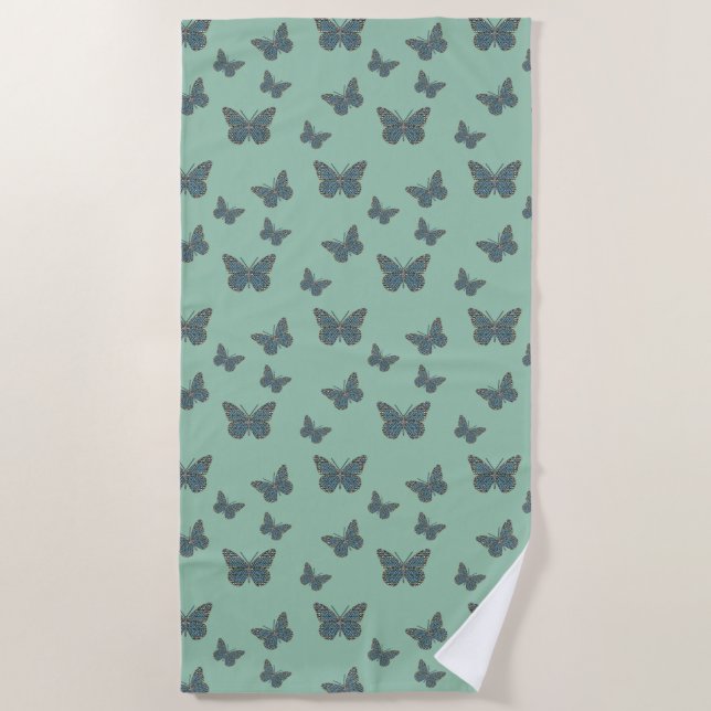 Moroccan Monarch Beach Towel (Front)