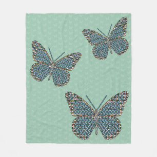 Moroccan Monarch Fleece Blanket