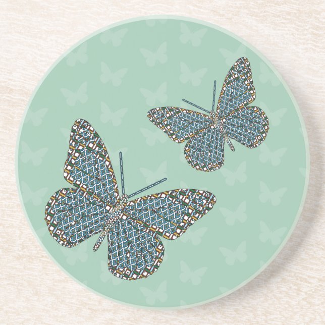 Moroccan Monarch Sandstone Coaster (Front)