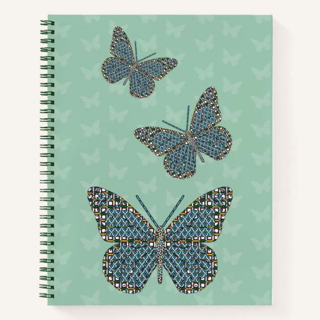 Moroccan Monarch Spiral Notebook (Front)