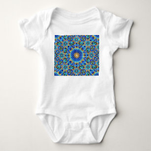 Moroccan Mosaic: Arabic Seamless Design Baby Bodysuit