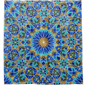 Moroccan Mosaic: Arabic Seamless Design Shower Curtain