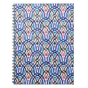 Moroccan mosaic: colourful traditional design. notebook
