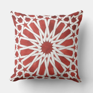 Moroccan Mosaic cushion red ALCAZAR