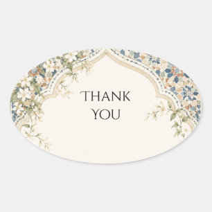 Moroccan Mosaic Floral Arch Wedding Sticker