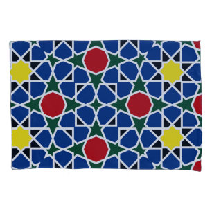  Moroccan Mosaic Geometric Pattern design tile Pillowcase