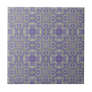Moroccan mosaic geometric pattern purple olive tile