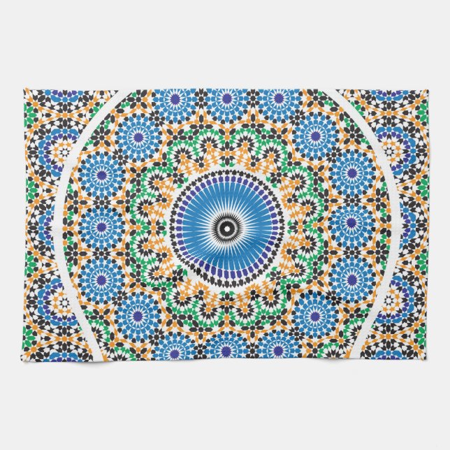 Moroccan Mosaic Kitchen Towel (Horizontal)