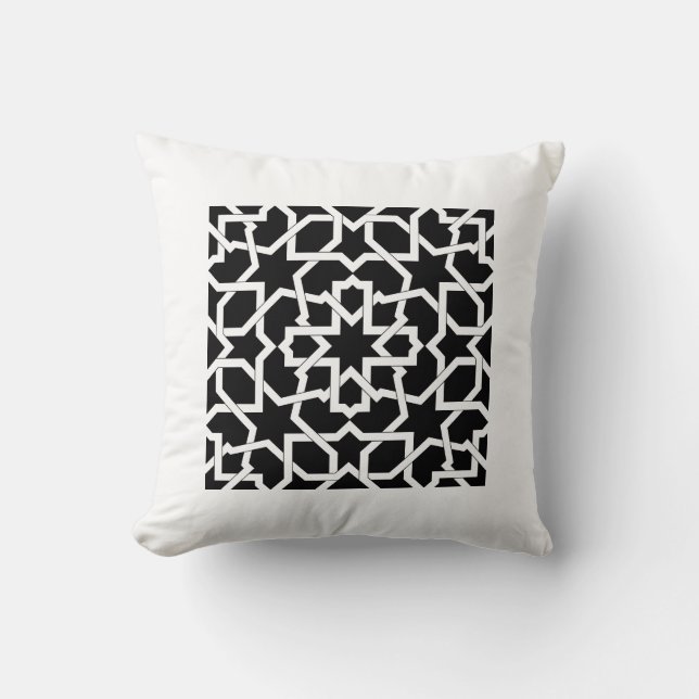 Moroccan mosaic of drawing up geometric in cushion (Front)