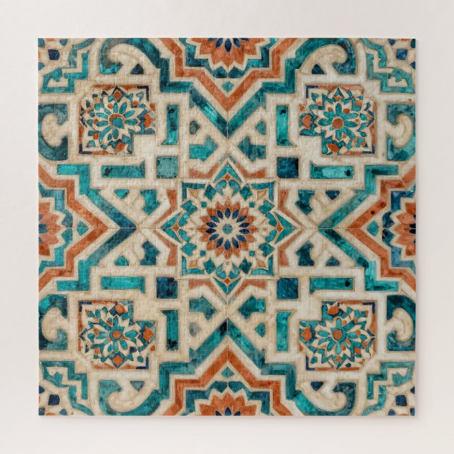 Moroccan Mosaic Pattern Jigsaw Puzzle (Vertical)