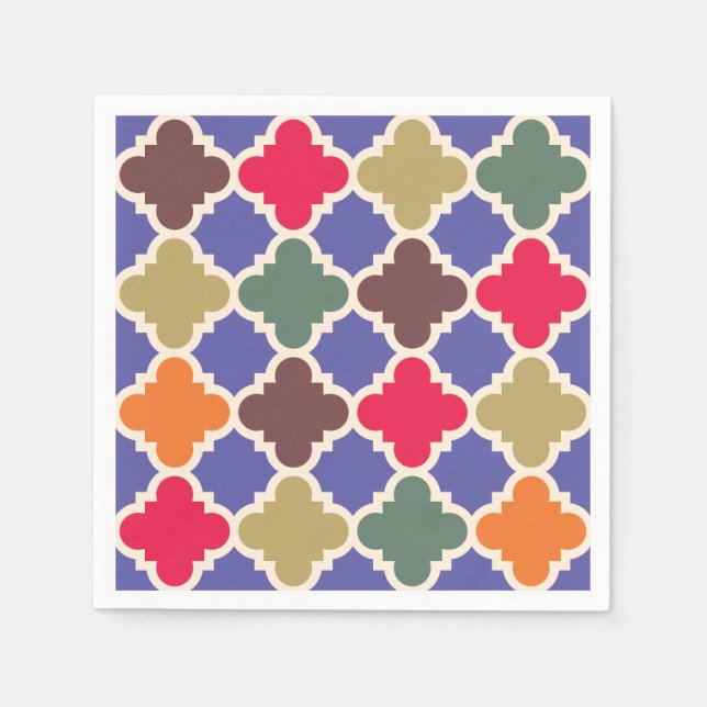 Moroccan Mosaic Pattern  Napkin (Front)