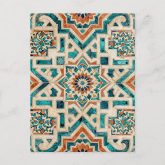 Moroccan Mosaic Pattern Postcard