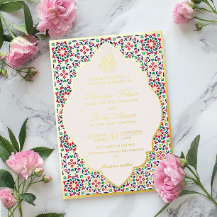 Moroccan Mosaic Terracotta Stones Islamic Wedding 