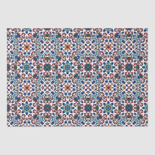 Moroccan,mosaic,Turkish, Tissue Paper (Front)