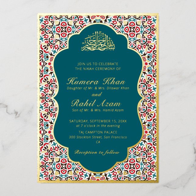 Moroccan Motif Jewel Lattice Islamic (Front)