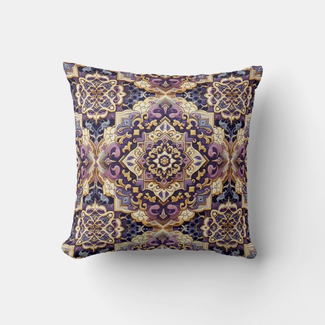 Moroccan Nights in Festive Pattern Cushion (Front)