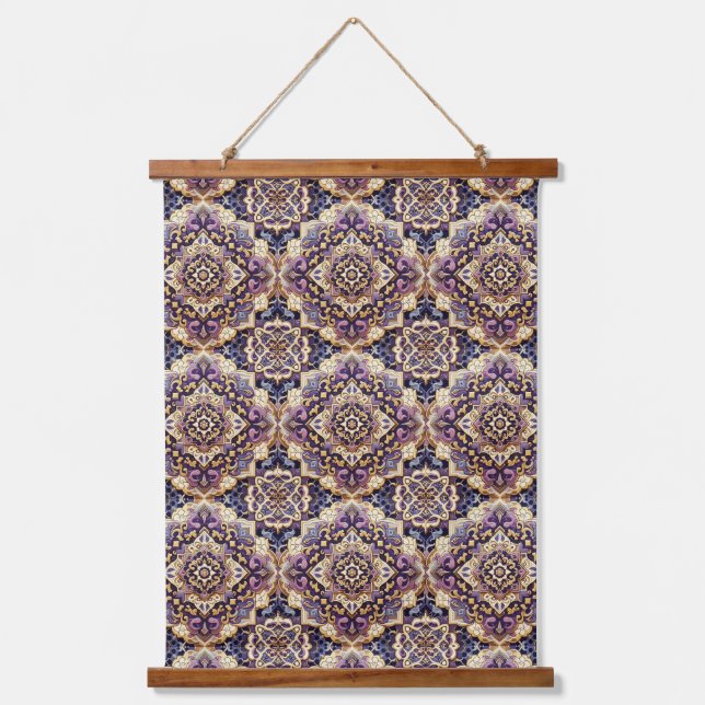 Moroccan Nights in Festive Pattern Hanging Tapestry (Front)