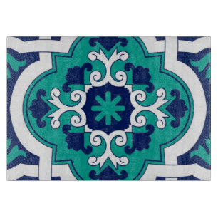 Moroccan Oasis Mosaic for Luxury Mediterranean  Cutting Board