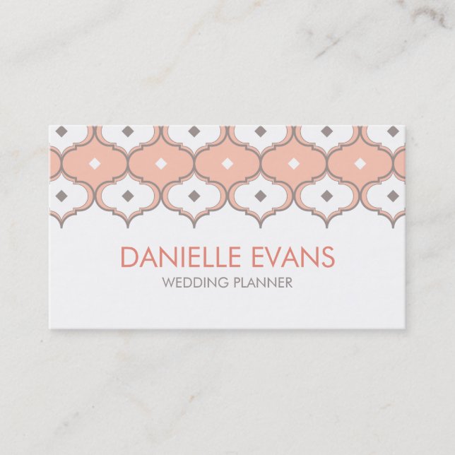 Moroccan Pattern Business Card (Front)