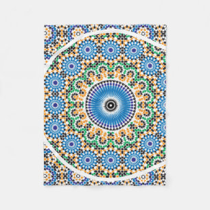 Moroccan Pattern Fleece Blanket