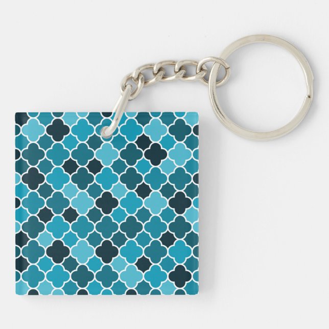 Moroccan pattern key ring (Back)