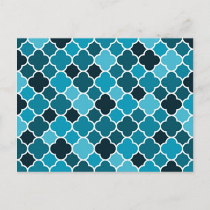 Moroccan pattern postcard