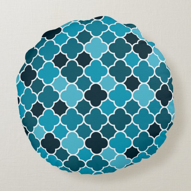 Moroccan pattern round cushion (Back)