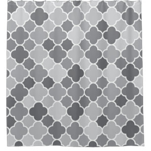 Moroccan pattern shower curtain
