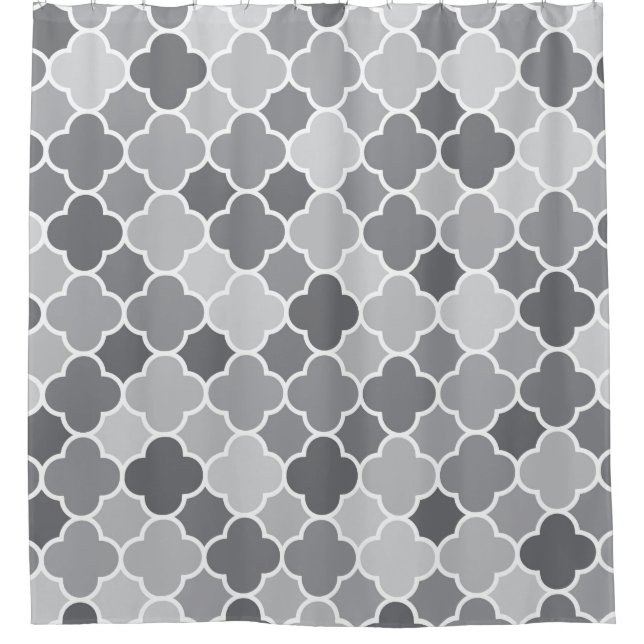 Moroccan pattern shower curtain (Front)