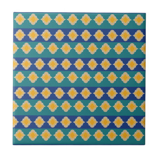 Moroccan peacock hues  tile