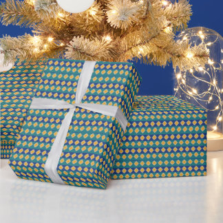 Moroccan peacock hues wrapping paper
