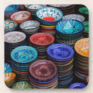 Moroccan Plates At Market Coaster