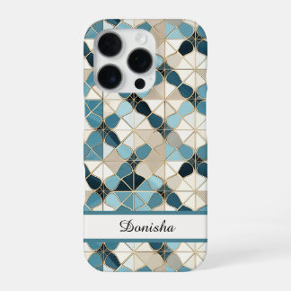 Moroccan Pool Tile Personalised iPhone 16 Pro Case