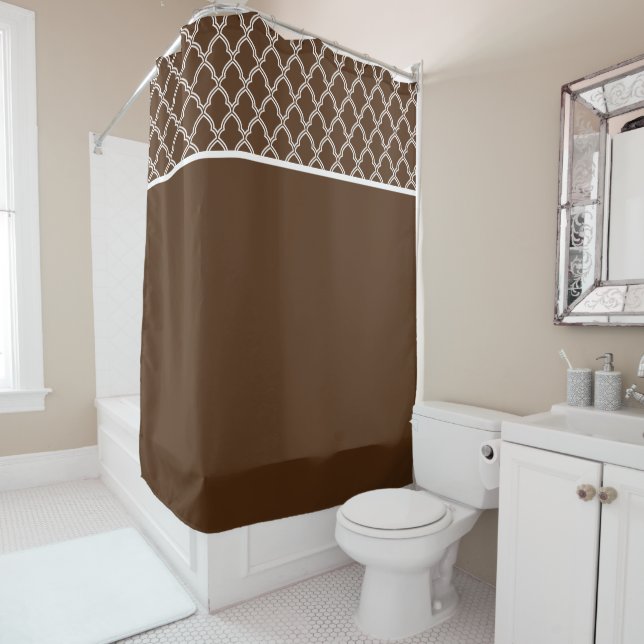 Moroccan Print Shower Curtain (In Situ)
