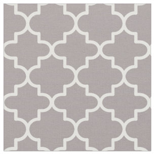 Moroccan Quatrefoil Patterned Fabric
