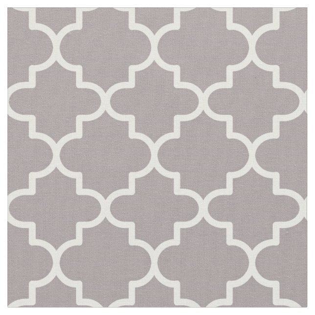 Moroccan Quatrefoil Patterned Fabric (Close Up)