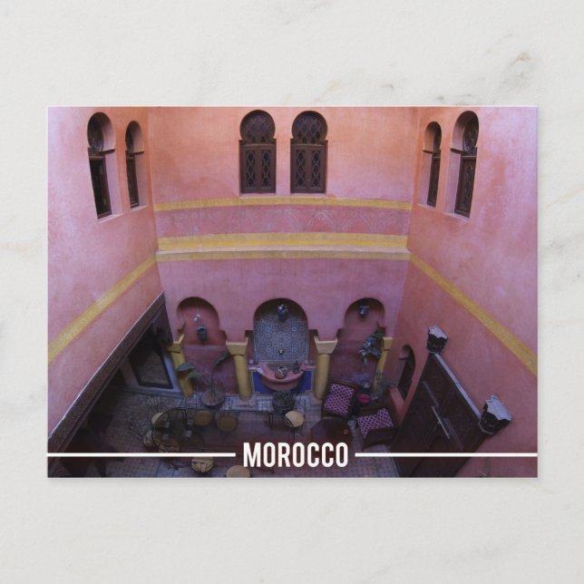 Moroccan Riad, Marrakesh Morocco Postcard (Front)