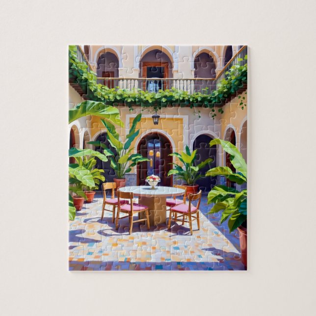 Moroccan Riad Puzzle (Vertical)