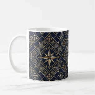 Moroccan rug Compass Star Coffee Mug