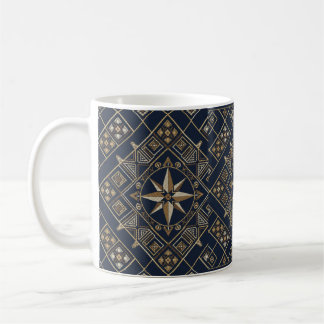 Moroccan rug Compass Star Coffee Mug