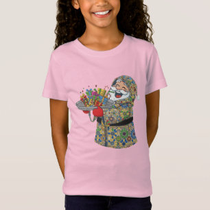 Moroccan Santa Claus Funny Zellige Pattern T-Shirt