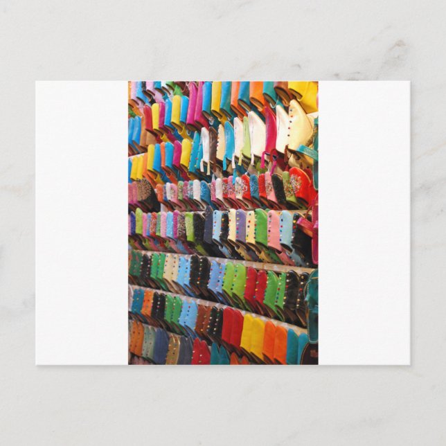 Moroccan Shoes Postcard (Front)