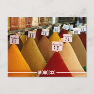 Moroccan Spices, Essential Spices in Moroccan Postcard