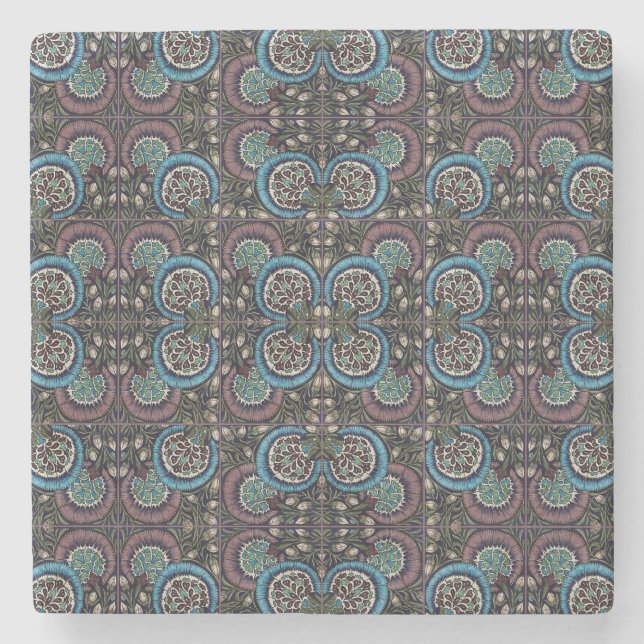 Moroccan Style For Stoneware Stone Coaster (Front)