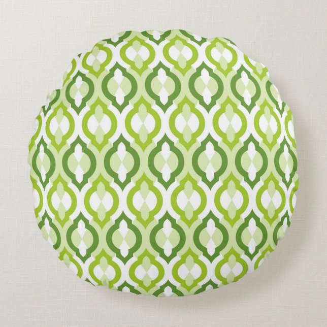 Moroccan Style Pattern Round Cushion (Front)