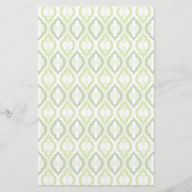 Moroccan Style Pattern Stationery (Front)