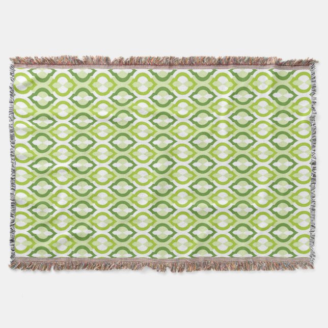 Moroccan Style Pattern Throw Blanket (Front)