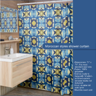 Moroccan styles shower curtain