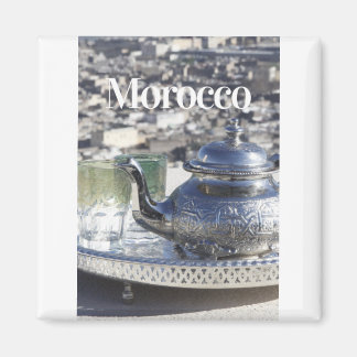 Moroccan Tea  | Traditional Clothing | Casablanca Magnet
