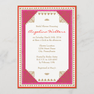 Moroccan themed Bridal Shower Invitation